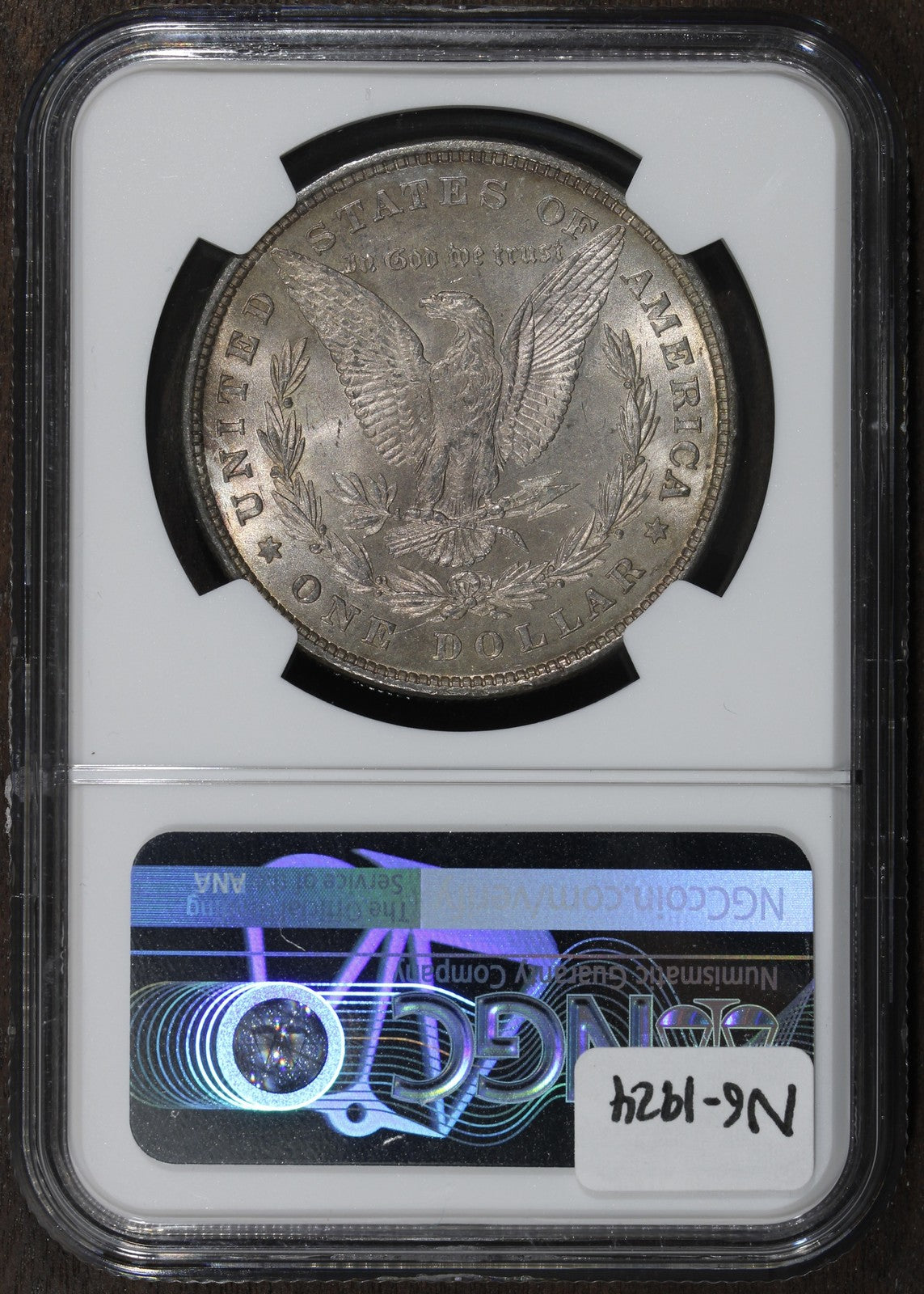 1878 (MS61) Morgan Silver Dollar $1 PCGS - 8 Tailfeather 8TF