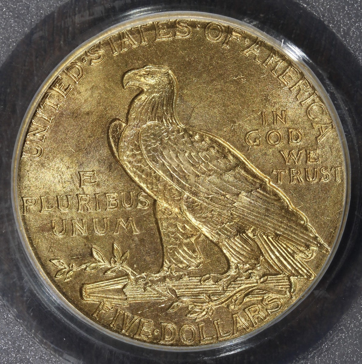 1908 (MS65) Indian Head Half Eagle $5 PCGS OGH