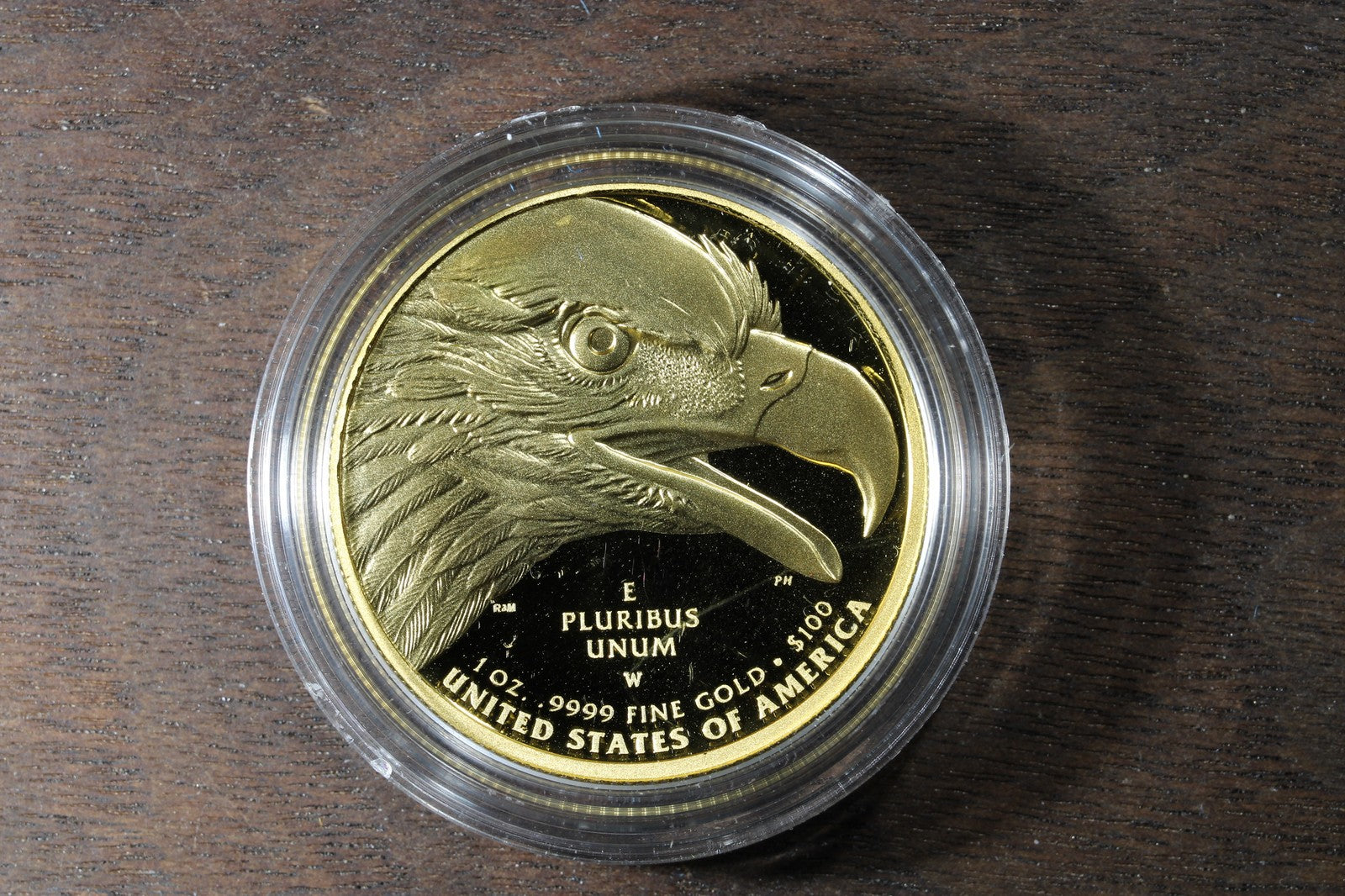 2021-W 1 oz Gold American Liberty High Relief $100 with OGP and COA - Bronco