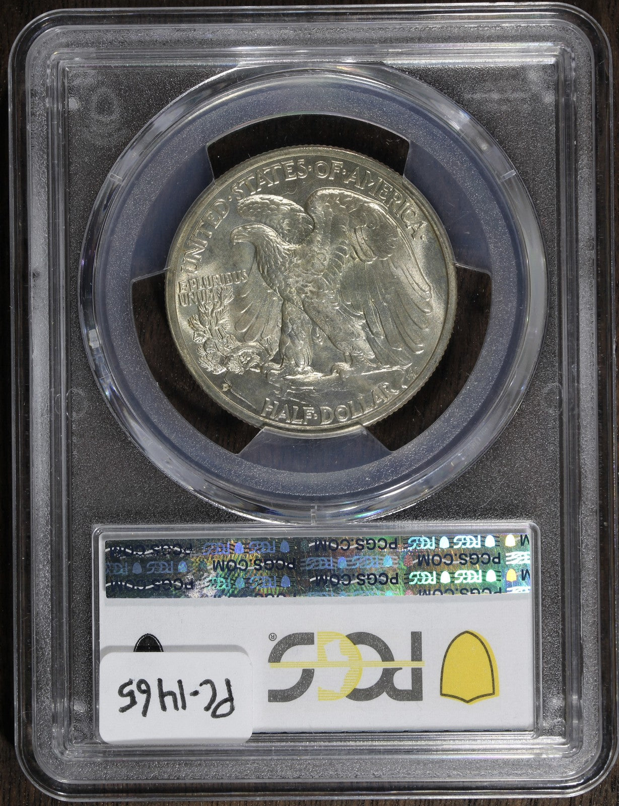 1938-D (MS66) Walking Liberty Half Dollar 50C PCGS - Key Date!