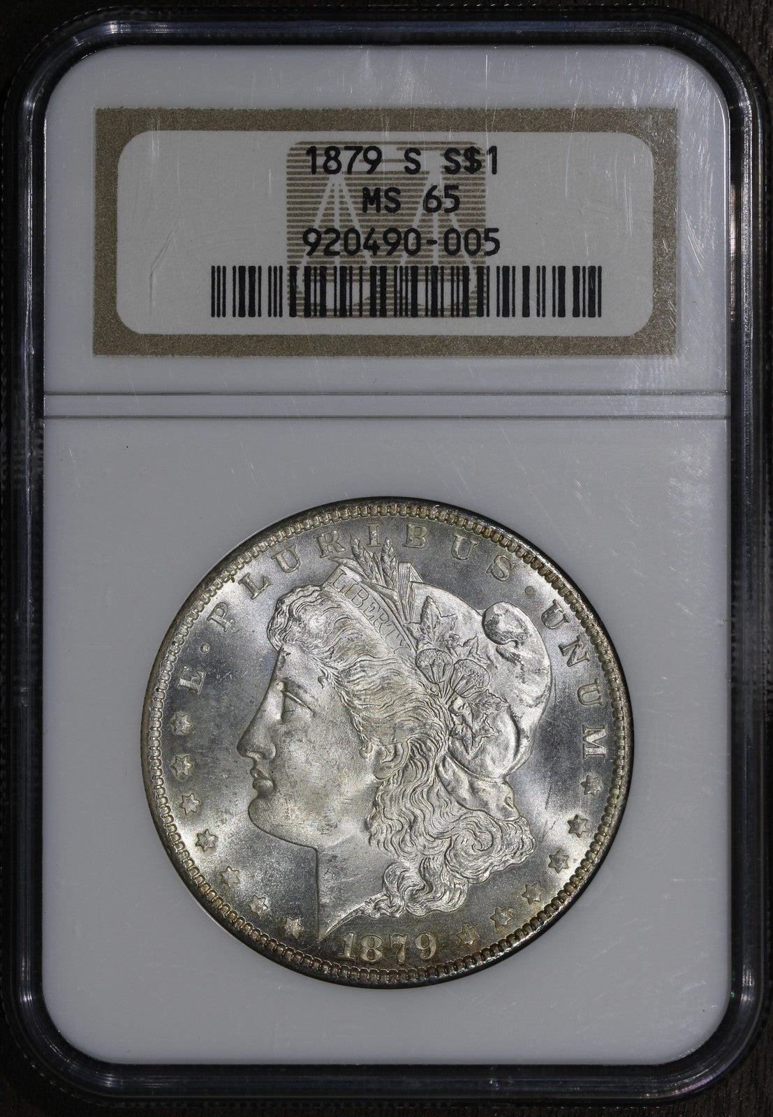1879-S (MS65) Morgan Silver Dollar $1 NGC