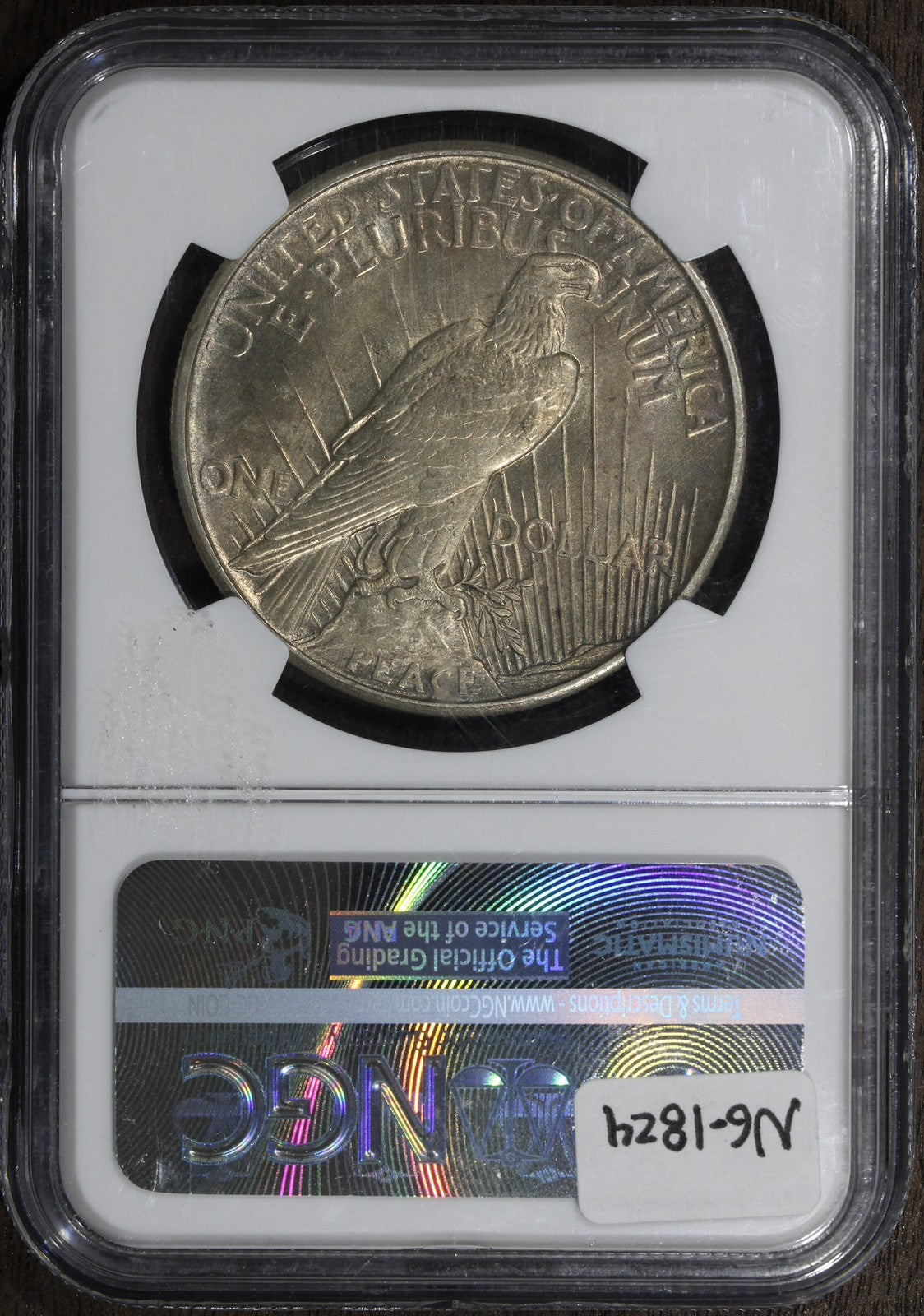 1921 (MS63) High Relief Peace Silver Dollar $1 NGC