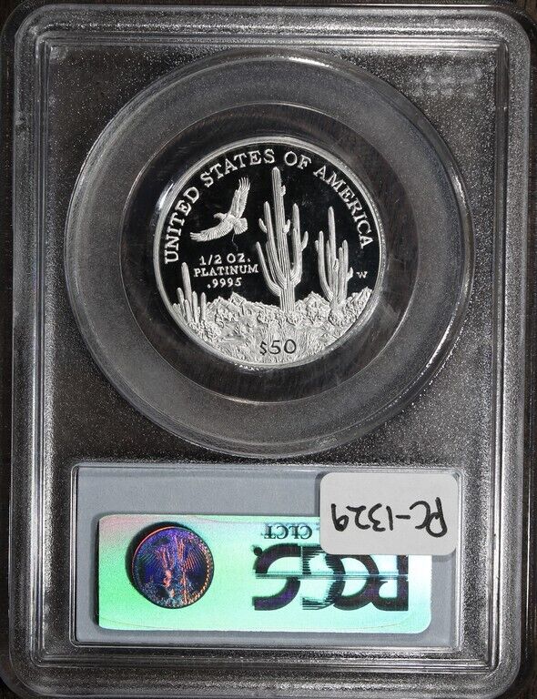 2001-W (PF70) 1/2 oz Proof American Platinum Eagle $50 PCGS
