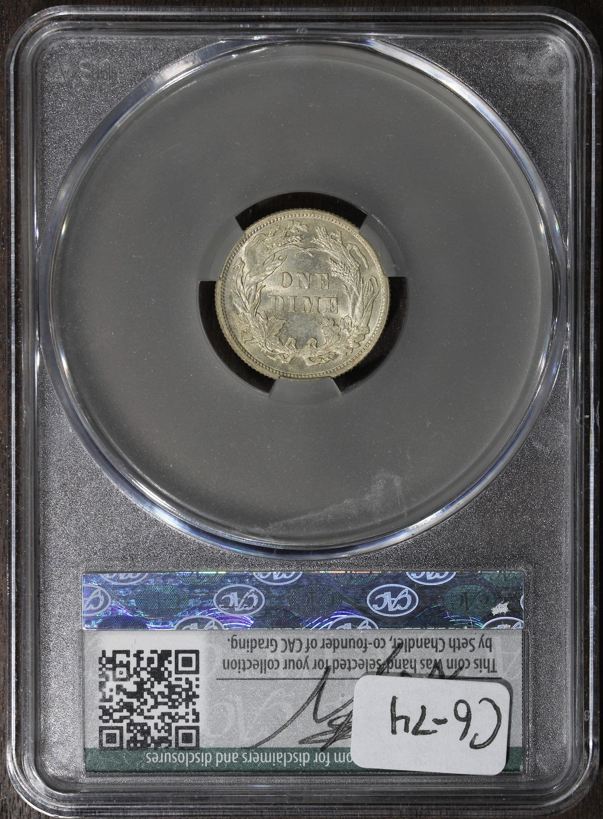 1888 (MS64 CAC) Seated Liberty Dime 10C CACG