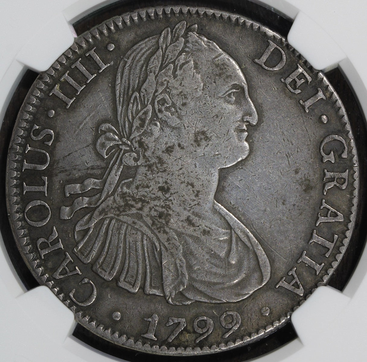 1799-Mo (XF Details) Mexican Silver 8 Real 8R NGC