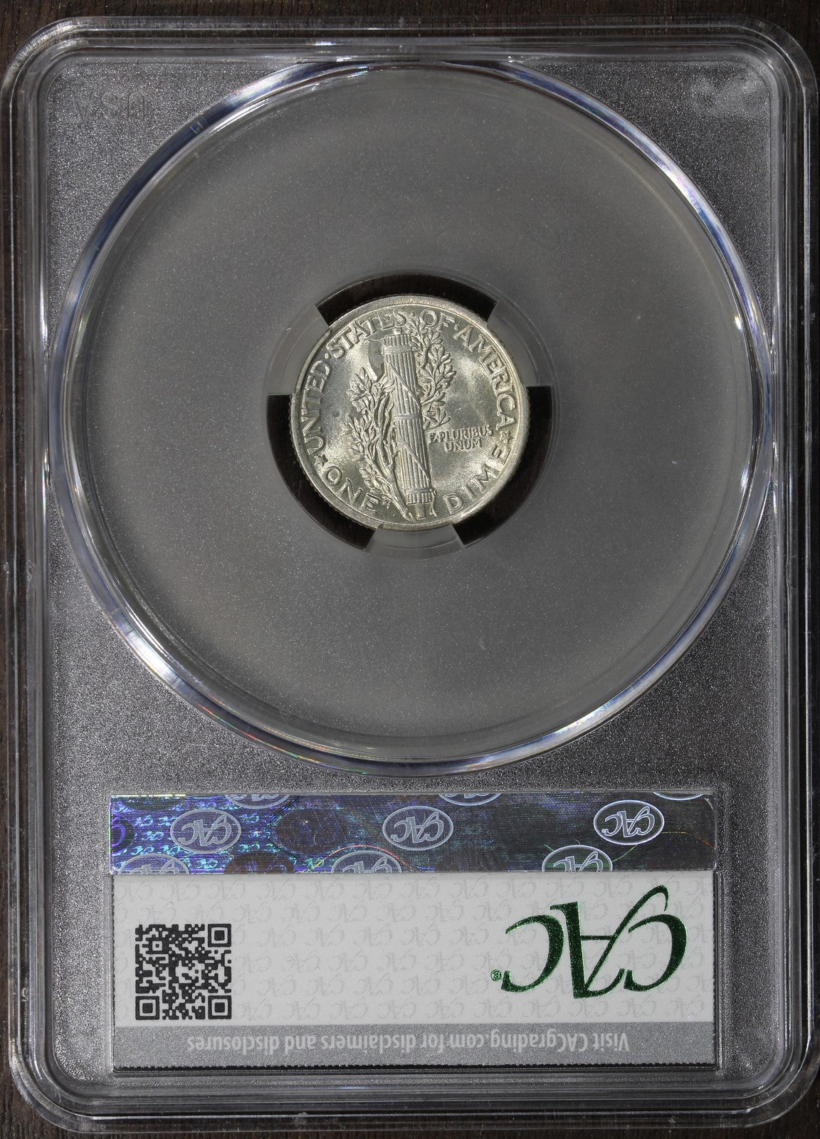 1917 (AU58 CAC) Mercury Dime 10C CACG