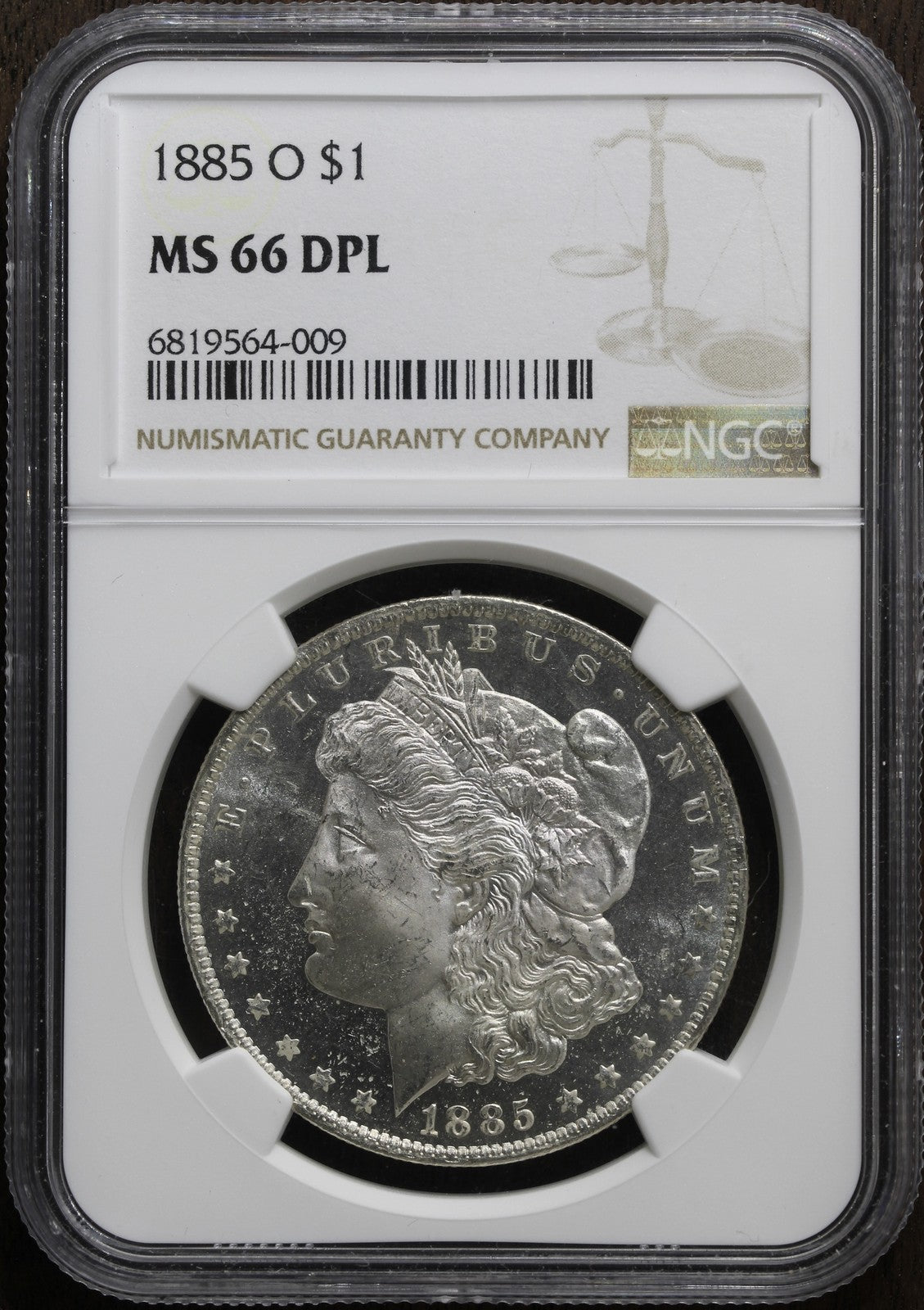 1885-O (MS66 DMPL) Morgan Silver Dollar $1 NGC - Deep Mirrors
