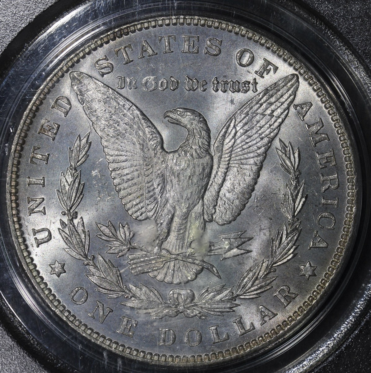 1887/6 (MS65) Morgan Silver Dollar $1 PCGS OGH - Great Overdate