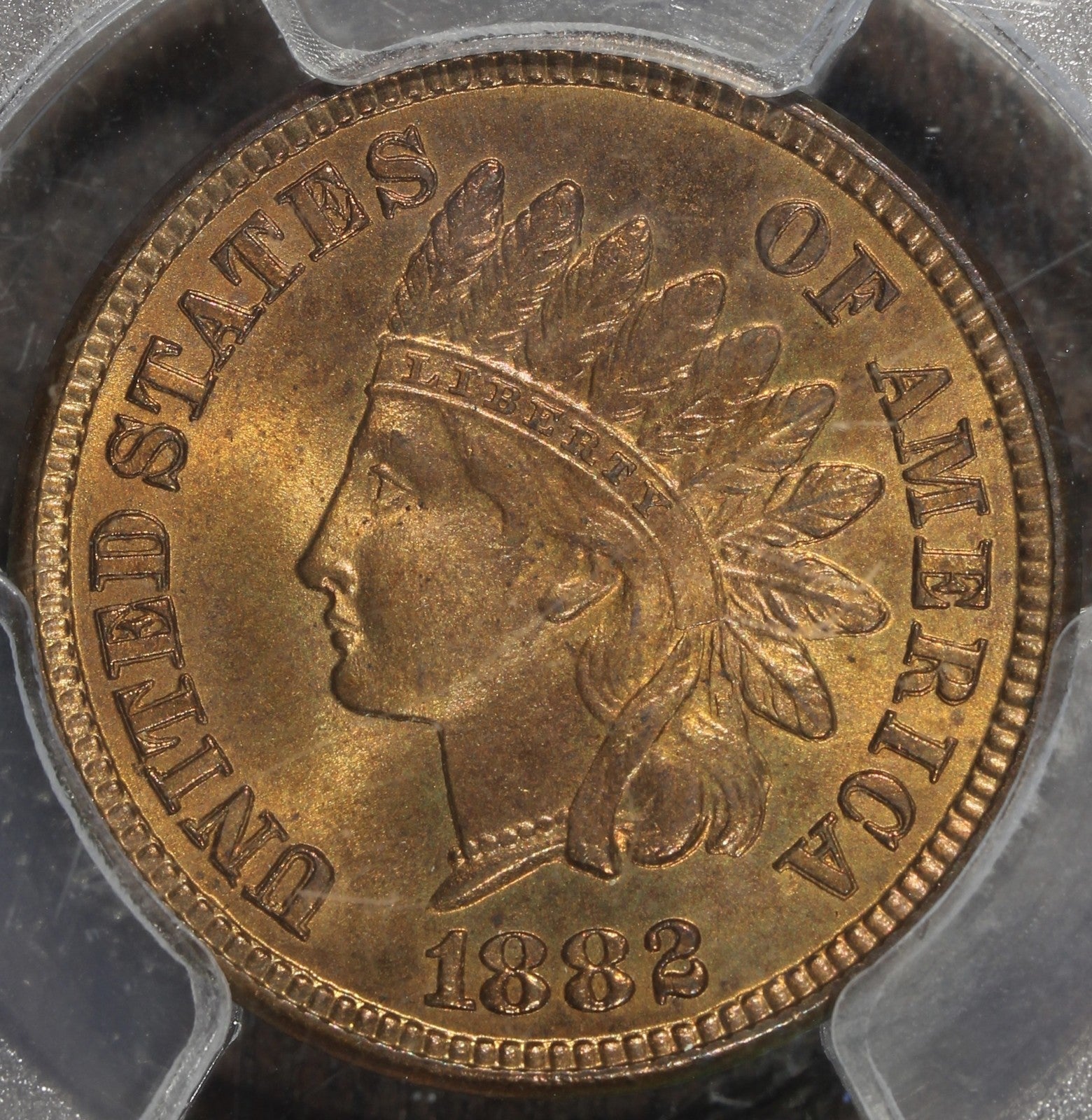 1882 (MS65 RD) Indian Head Cent 1C IHC PCGS