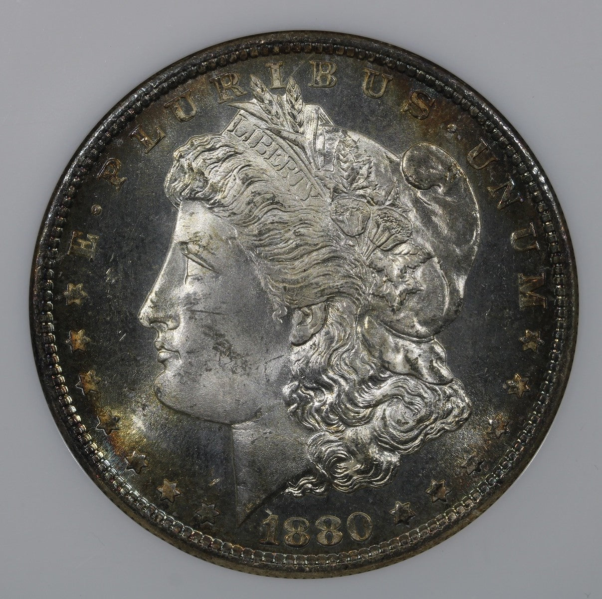 1880-S (MS65) Morgan Silver Dollar $1 NGC - Nicely Toned Gem - Old Holder