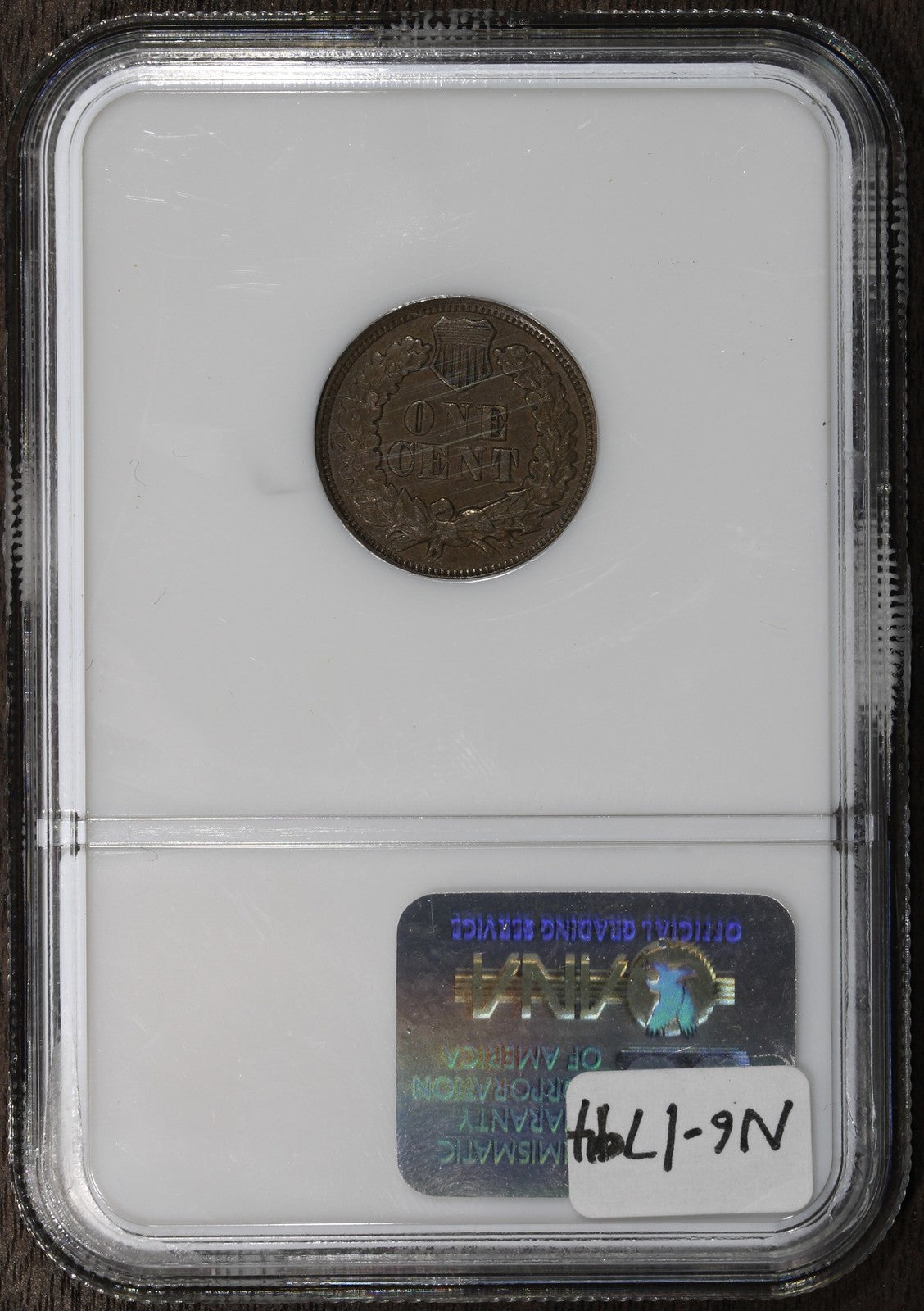 1867 (AU50 BN) Indian Head Cent 1C IHC NGC - Tough Date