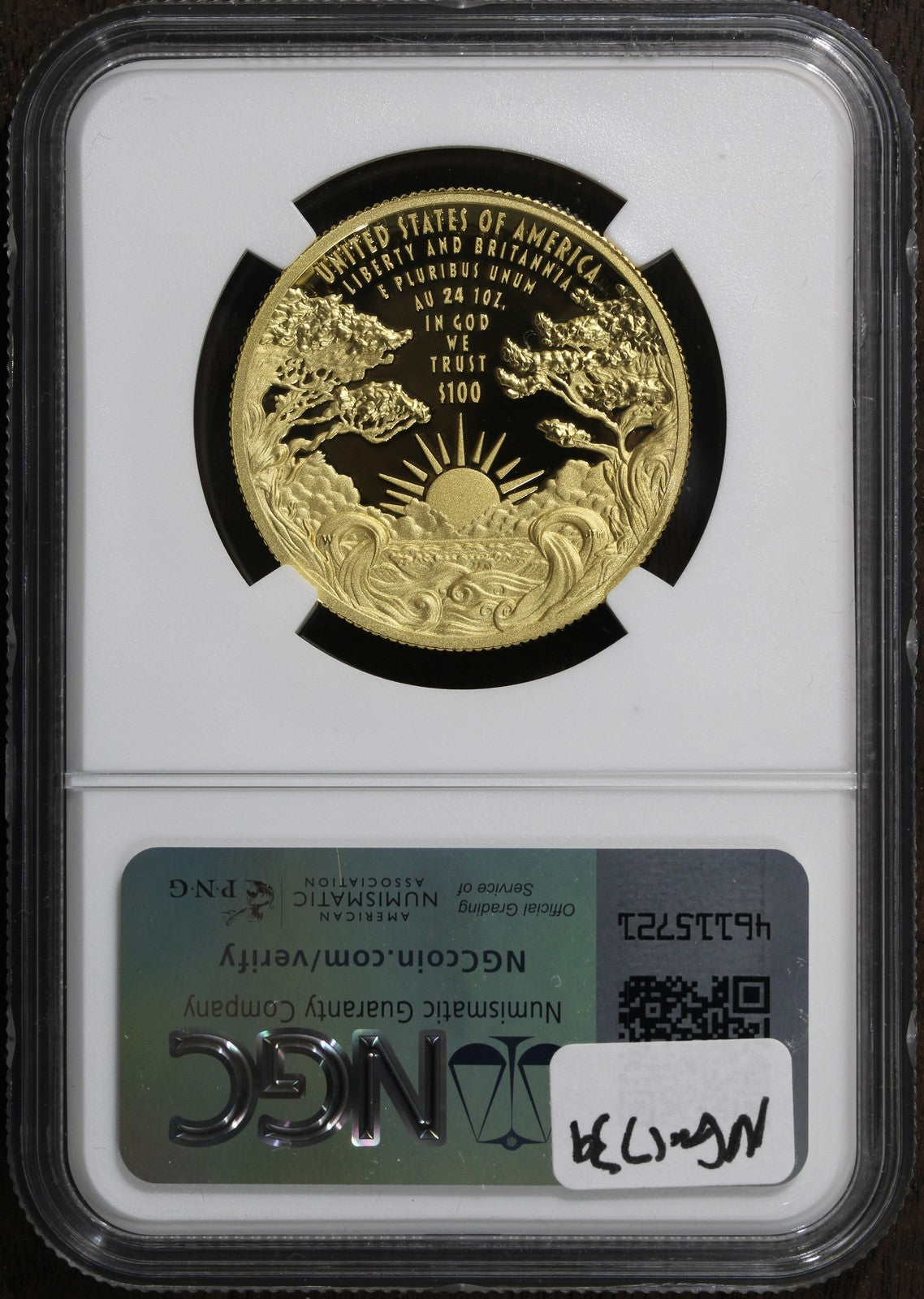 2024-W (PF70) 1 oz $100 Proof Gold Liberty & Britannia NGC - Early Releases