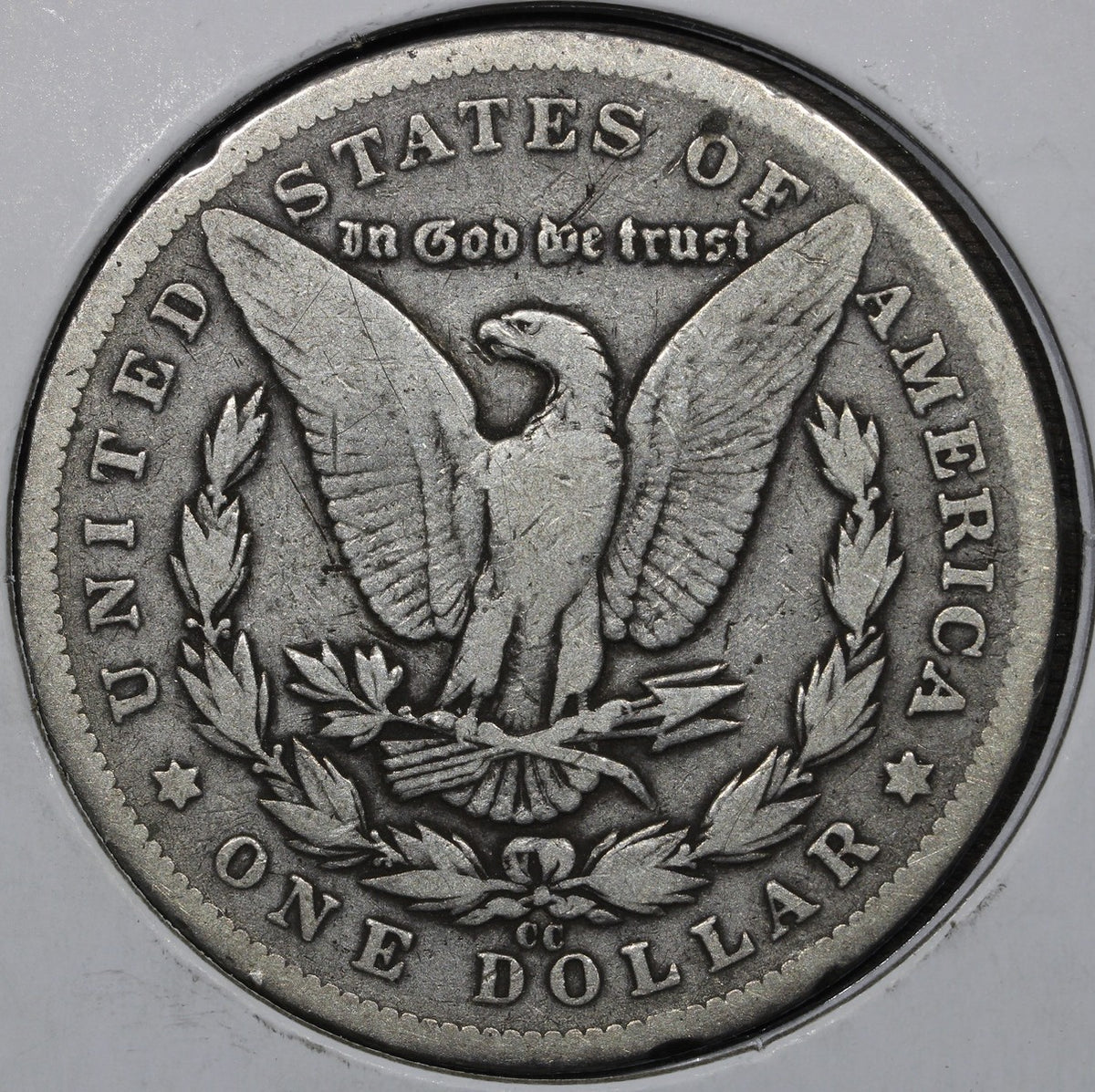 1893-CC Morgan Silver Dollar $1 - VG Very Good