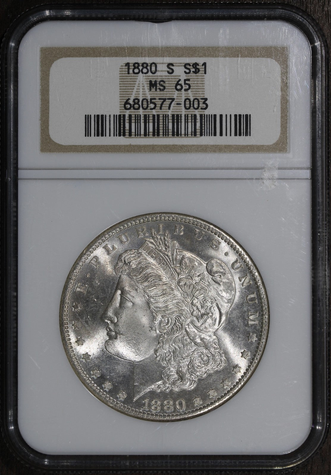 1880-S (MS65) Morgan Silver Dollar $1 NGC