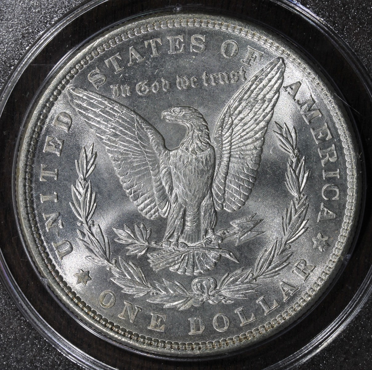 1886 (MS64 CAC) Morgan Silver Dollar $1 PCGS Rattler