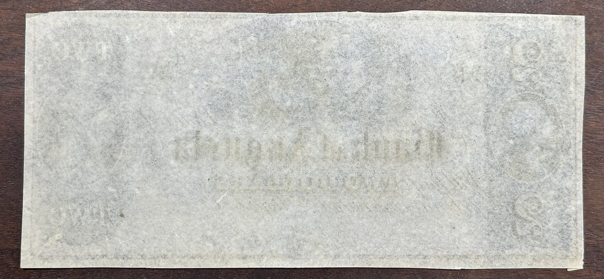 1800's $2 Bank of Augusta Obsolete Bank Note Two Dollars - Remainder