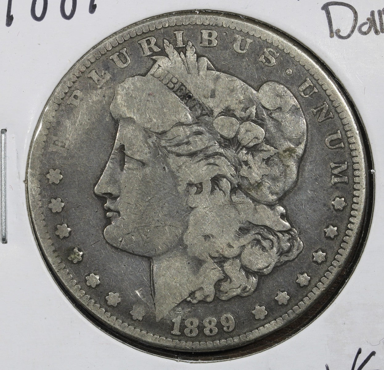 1889-CC Morgan Silver Dollar $1 VG - Key Date Carson City