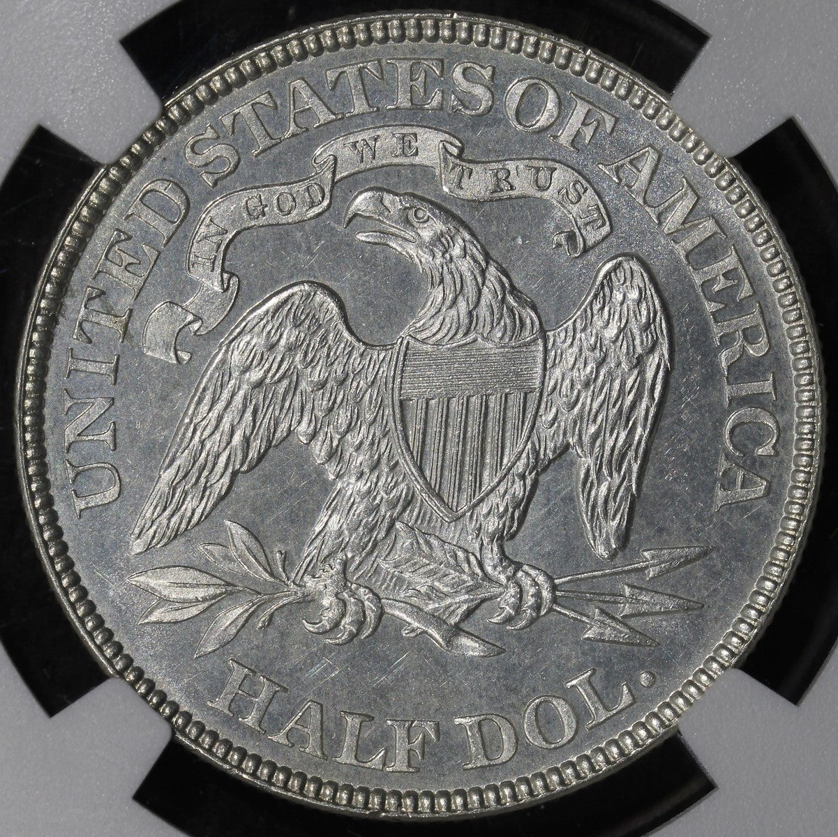 1880 (MS62) Seated Liberty Half Dollar 50C NGC - Prooflike Fields