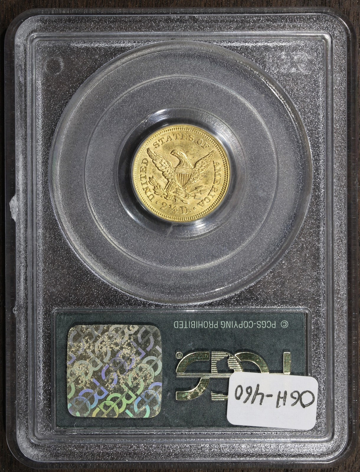 1851 (AU58 CAC) Liberty Head Gold Quarter Eagle $2.50 PCGS OGH