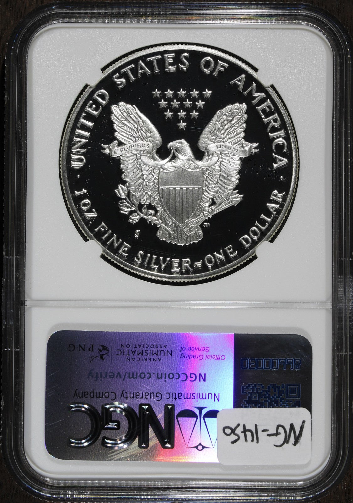 1990-S (PF70 Ultra Cameo) 1 oz Proof American Silver Eagle $1 NGC