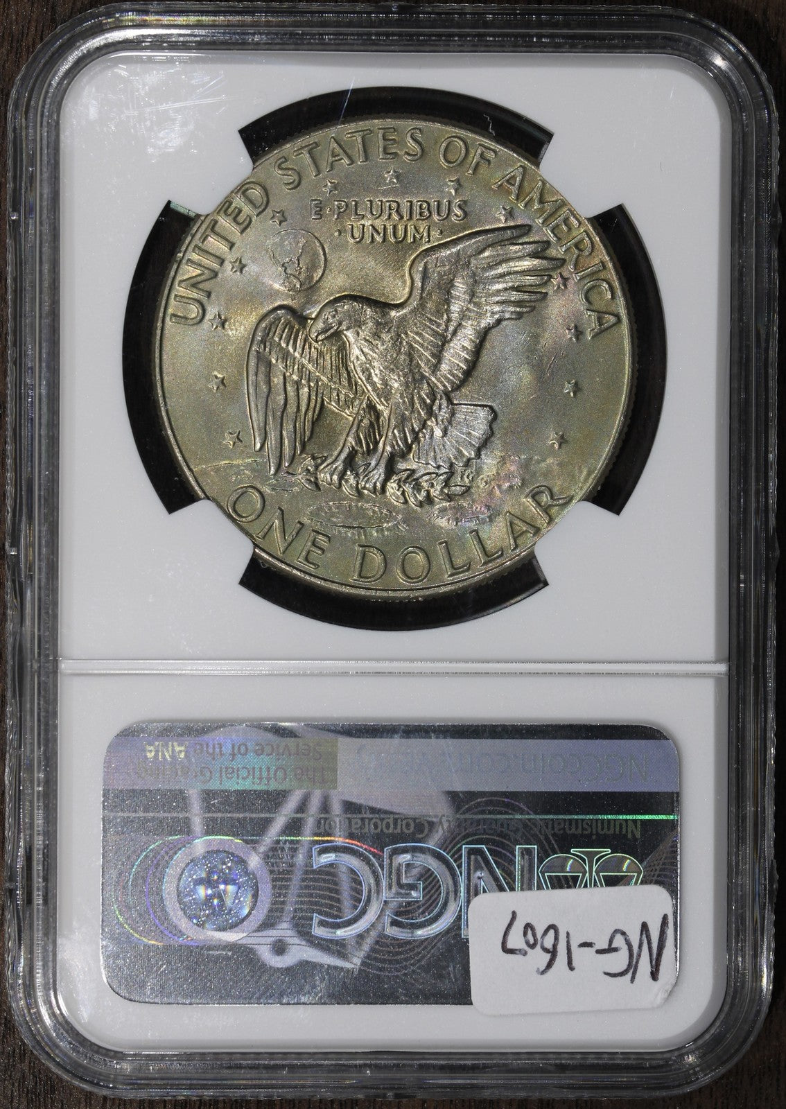1974-D (MS66 CAC) Eisenhower Dollar $1 NGC - Rainbow Toned Ike Dollar!