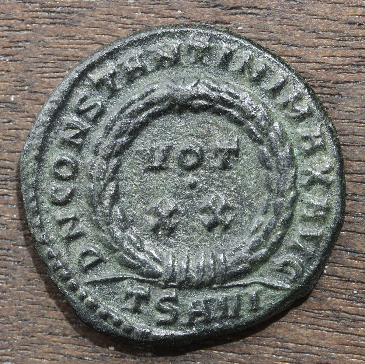 Constantine the Great Roman Empire Follis 307-337 Wreath Reverse