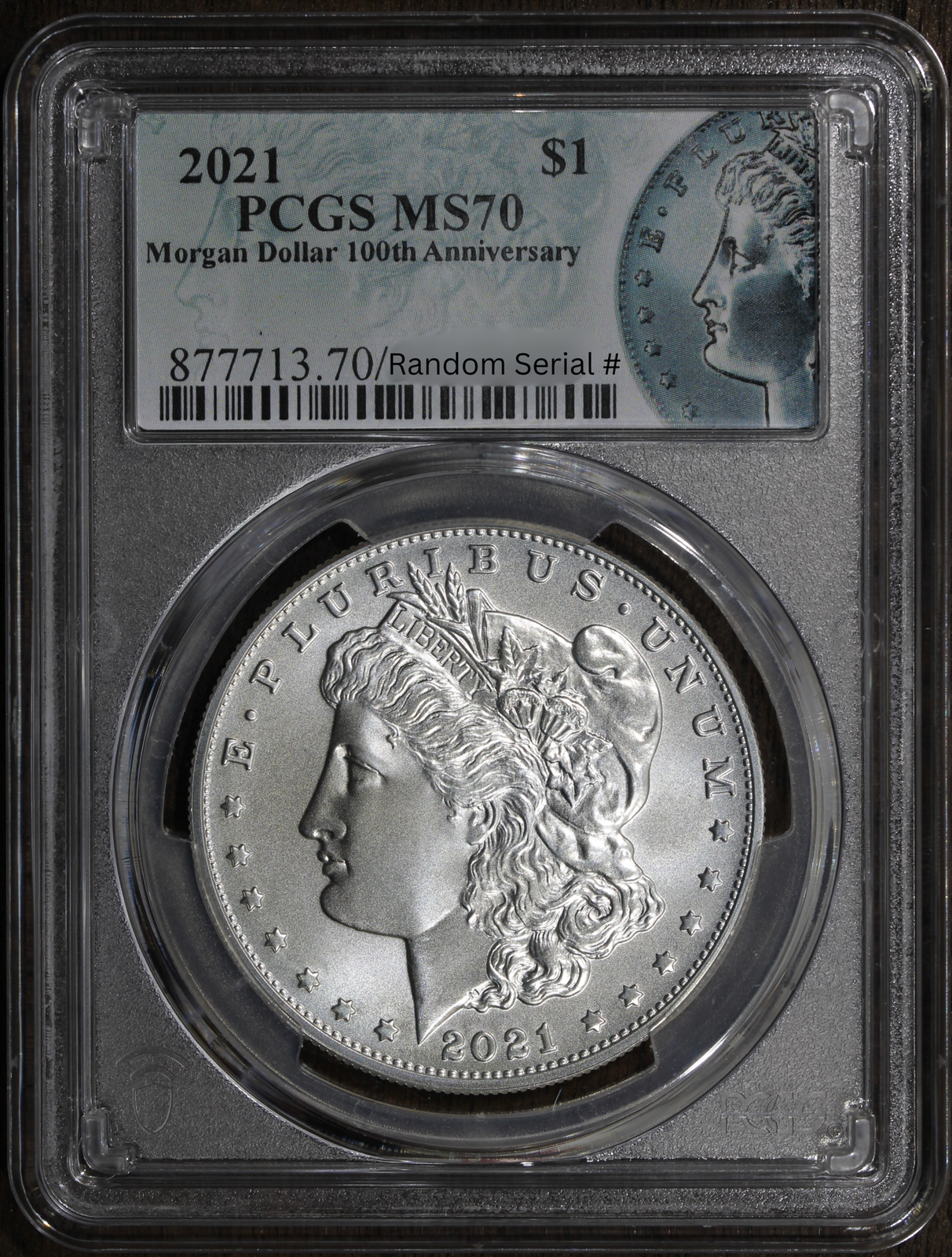 2021-P (MS70) Morgan Silver Dollar $1 PCGS - 100th Anniversary
