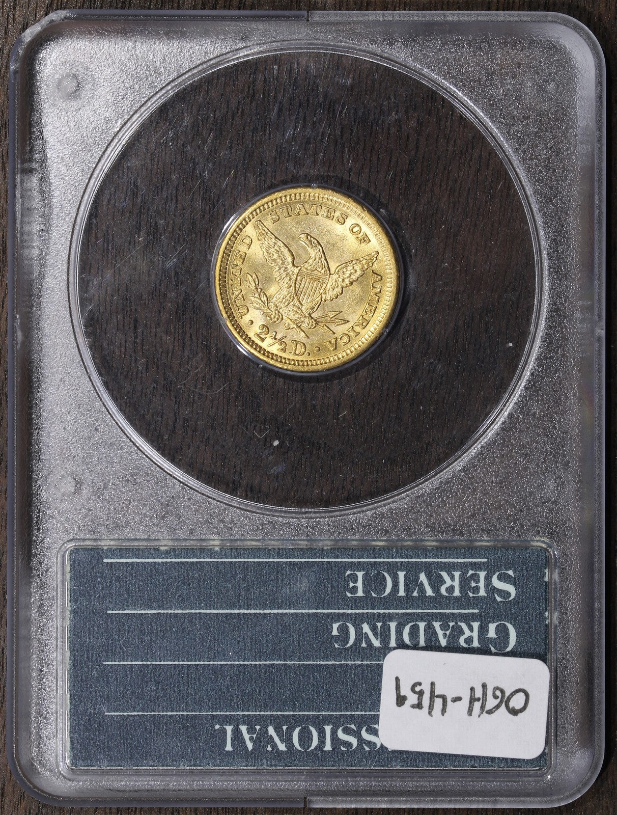 1904 (AU58 CAC) Liberty Head Gold Quarter Eagle $2.50 PCGS Rattler
