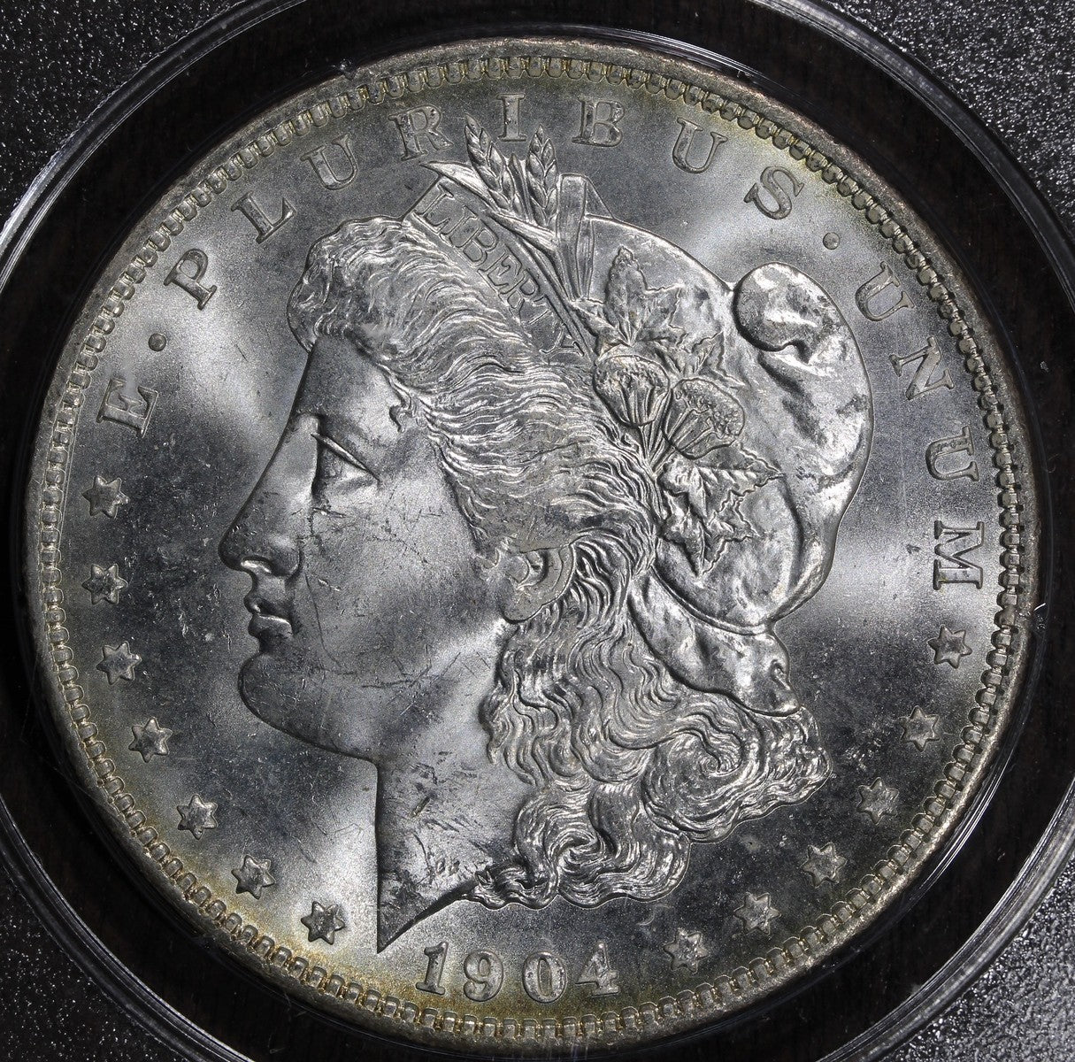 1904-O (MS64 CAC) Morgan Silver Dollar $1 PCGS Rattler