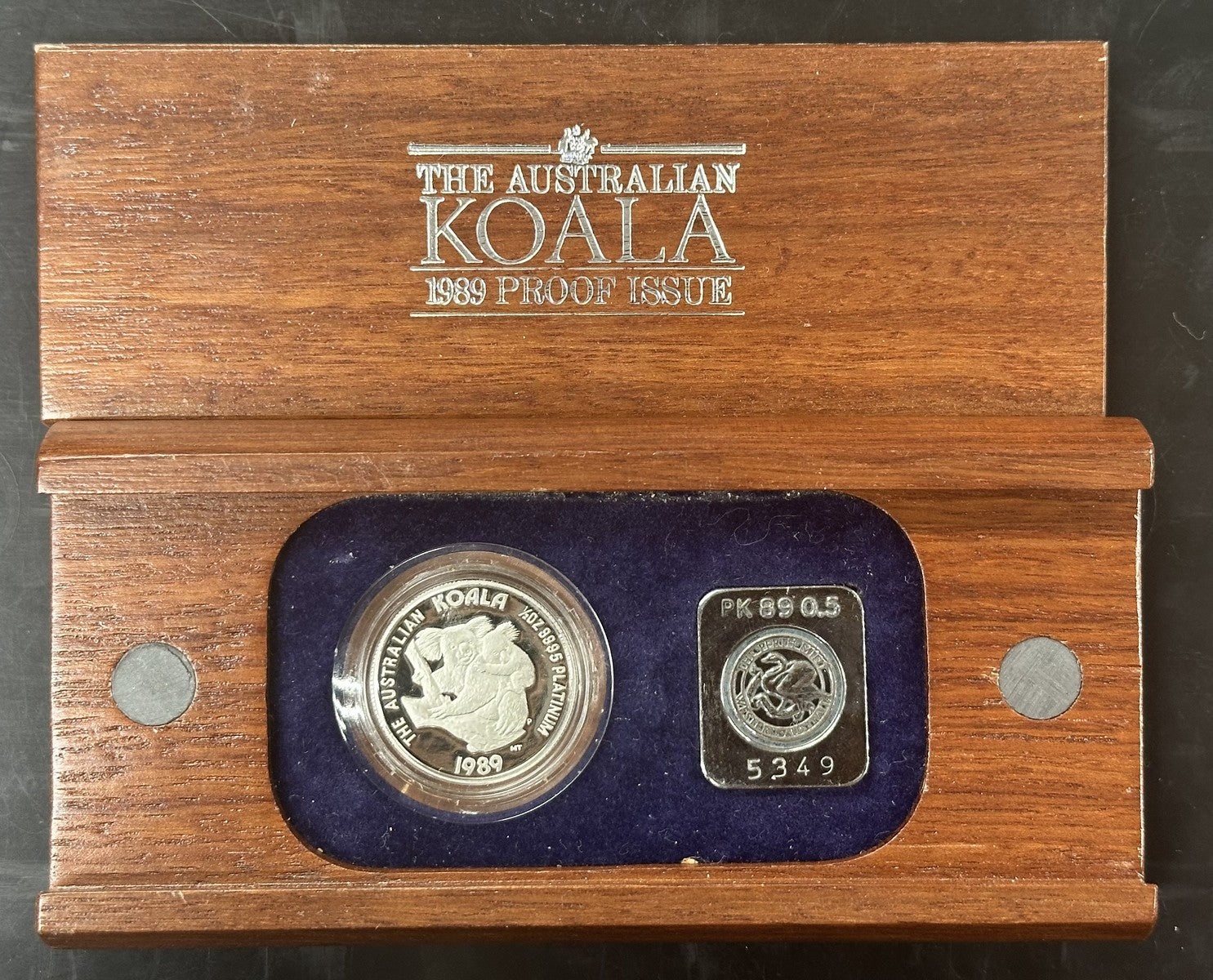 1989 1/2 oz Proof Platinum Australia Koala with OGP - Perth Mint