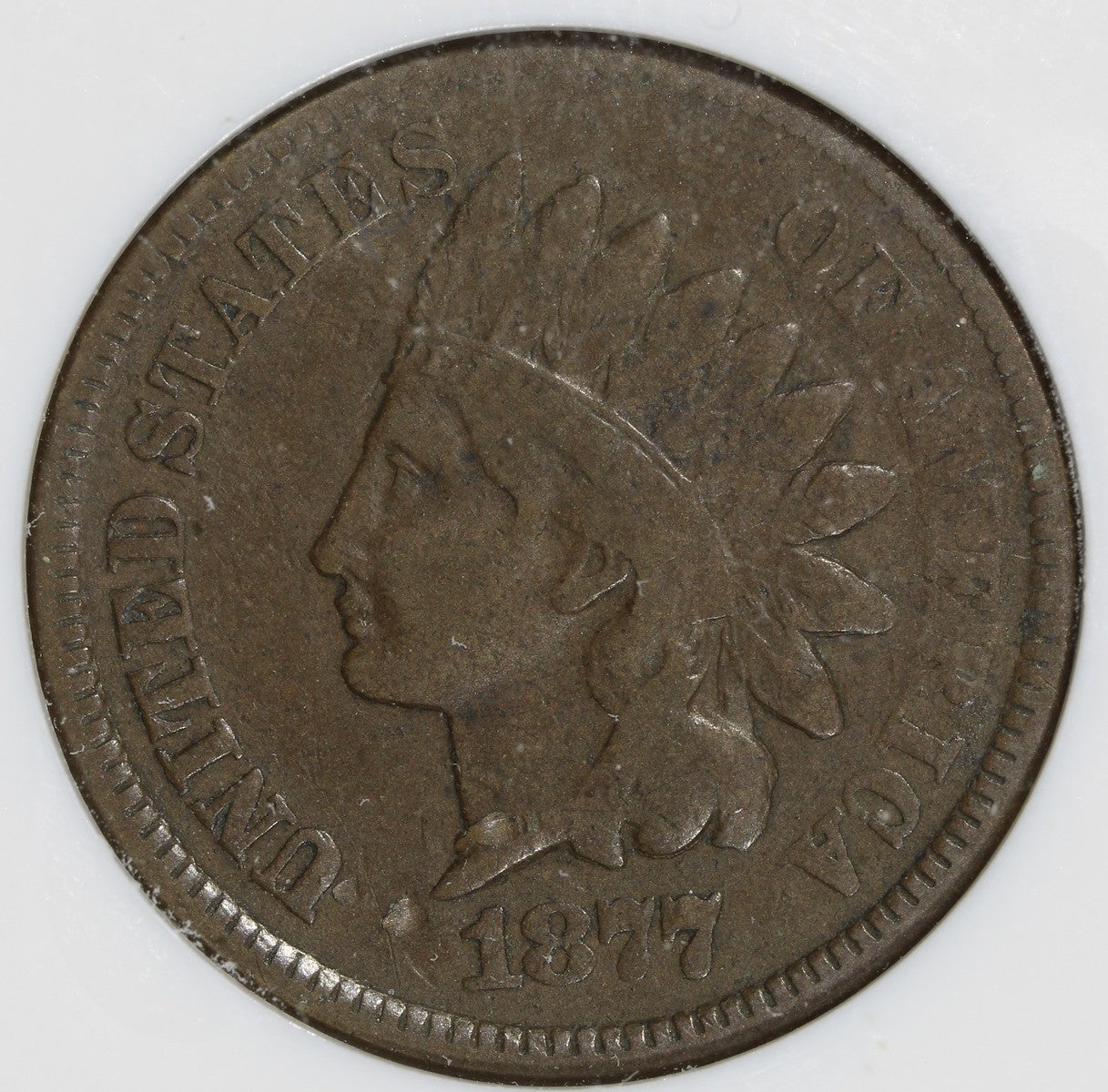 1877 (VG10) Indian Head Cent 1C IHC NGC - Key Date!