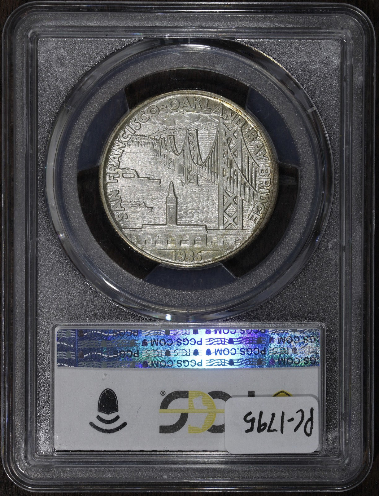 1936-S (MS67+ CAC) Bay Bridge Commemorative Half Dollar 50C PCGS - Superb Gem!