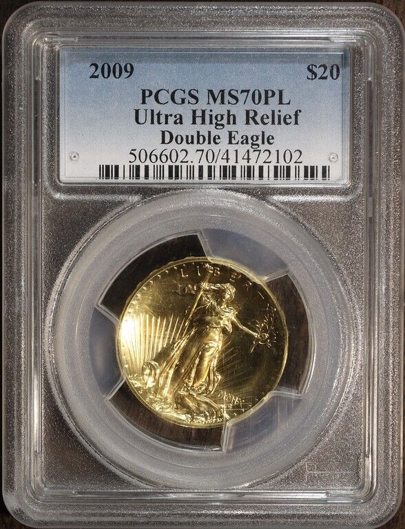 2009 (MS70PL) 1 oz Ultra High Relief Gold Double Eagle $20 PCGS - Prooflike