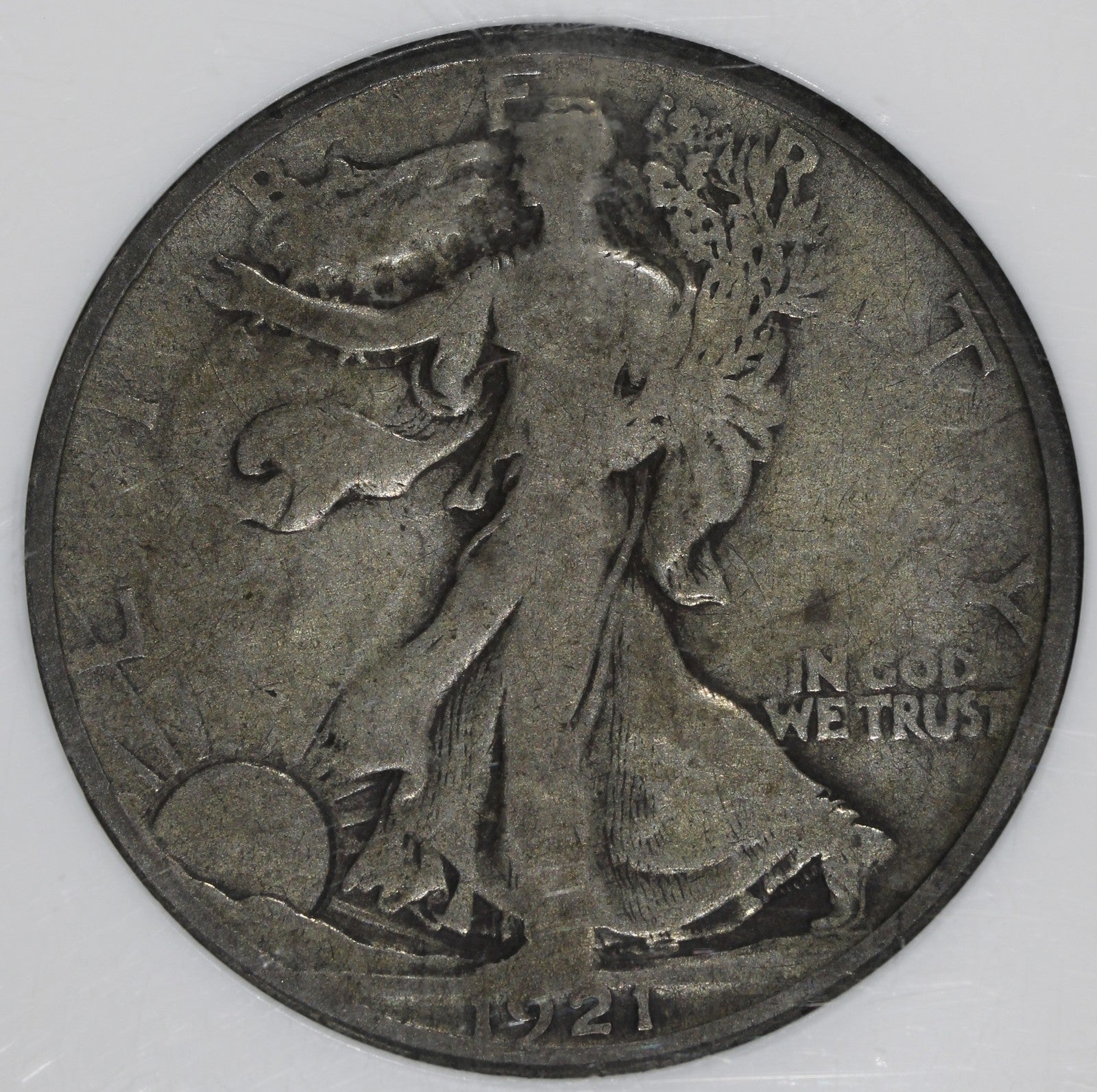 1921-D (G6 CAC) Walking Liberty Half Dollar 50C NGC - KEY DATE