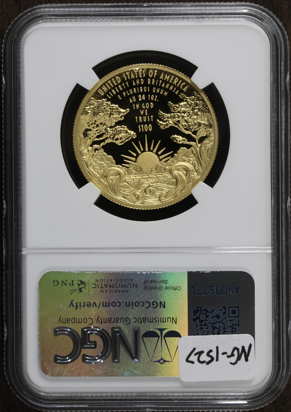 2024-W (PF70) $100 Proof 1 oz Gold Liberty & Britannia (US Mint) NGC