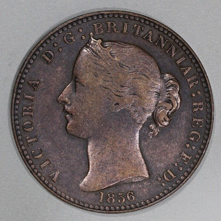 1856 Novia Scotia Canadian Provinces Bronze 1 One Penny Token