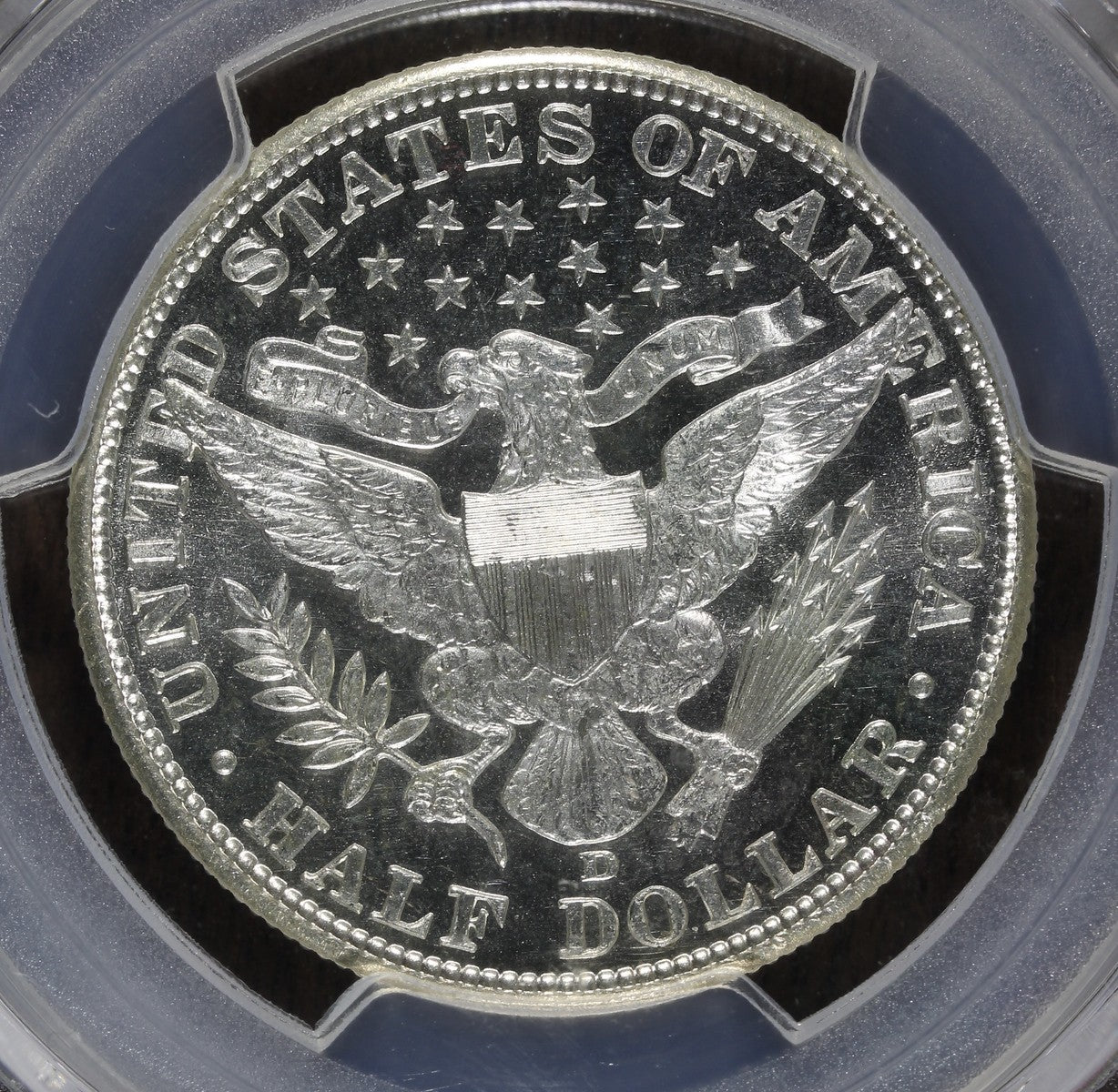 1911-D (MS66 CAC) Barber Half Dollar 50C PCGS - Proof Like Fields!