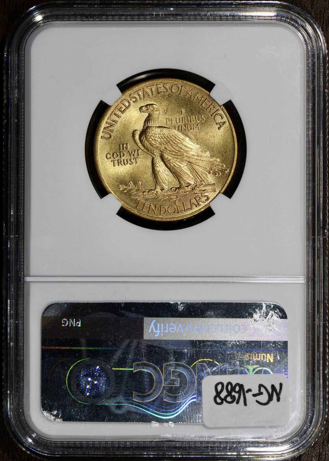 1913 (MS65+) Indian Head Gold Eagle $10 NGC - Flashy Gem!