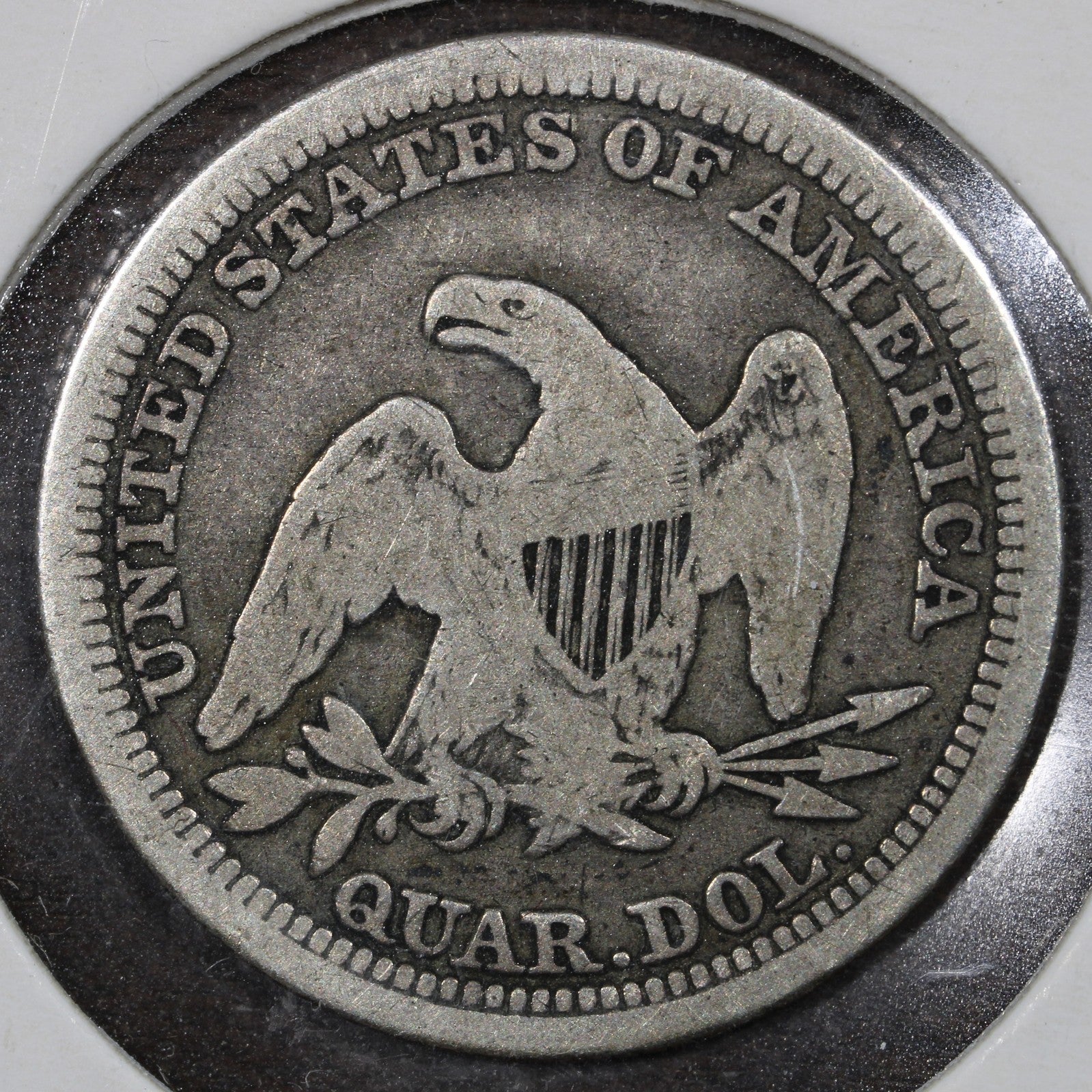 1854 Seated Liberty Quarter 25C F - Arrows