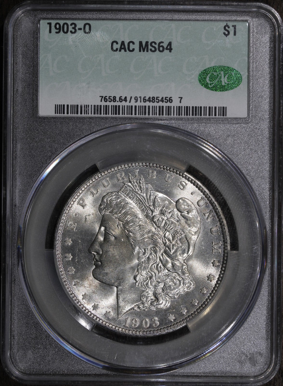 1903-O (MS64 CAC) Morgan Silver Dollar $1 CACG - Key Date CAC Approved