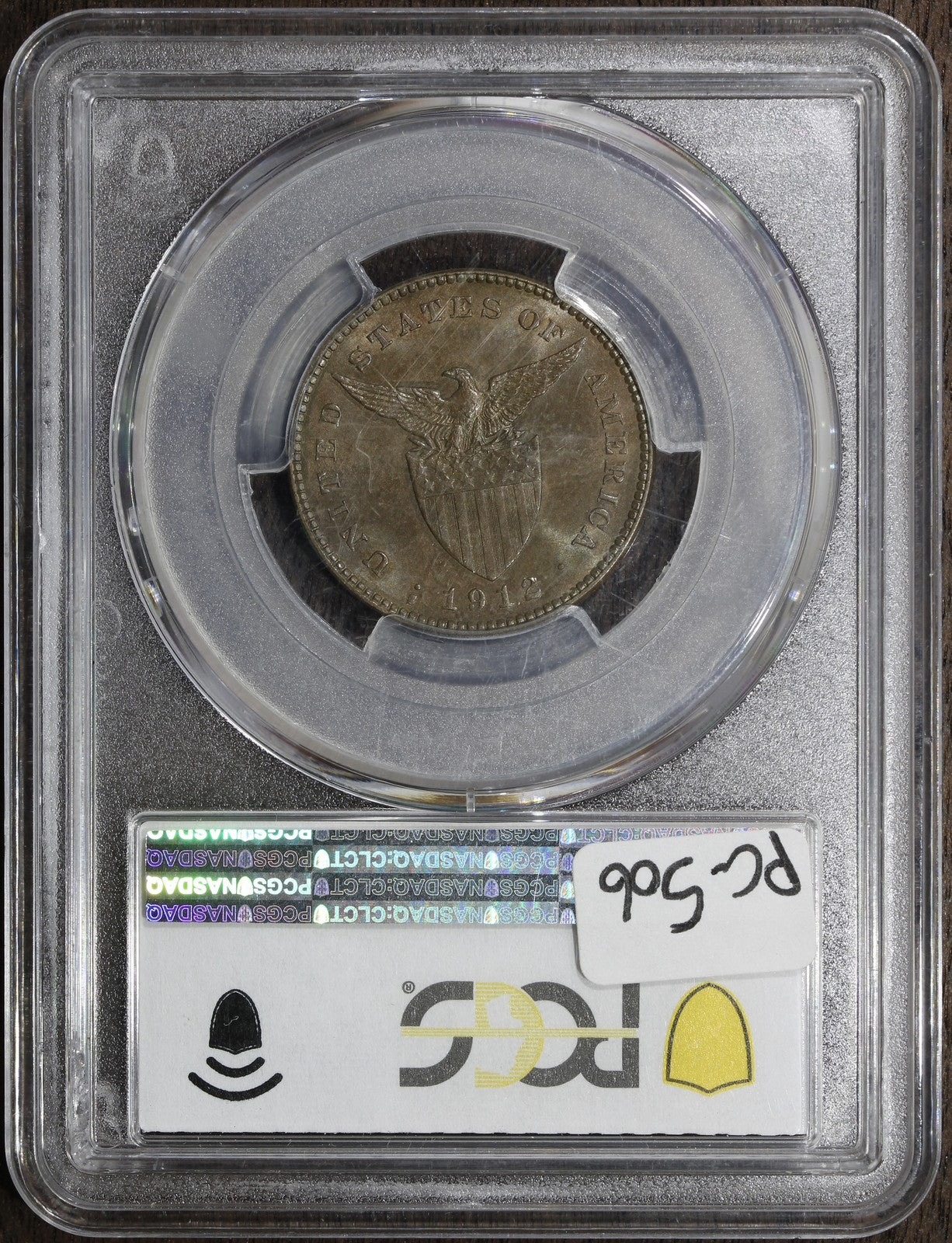 1912-S (MS64BN) US Philippines One Centavo 1C PCGS - Near Gem