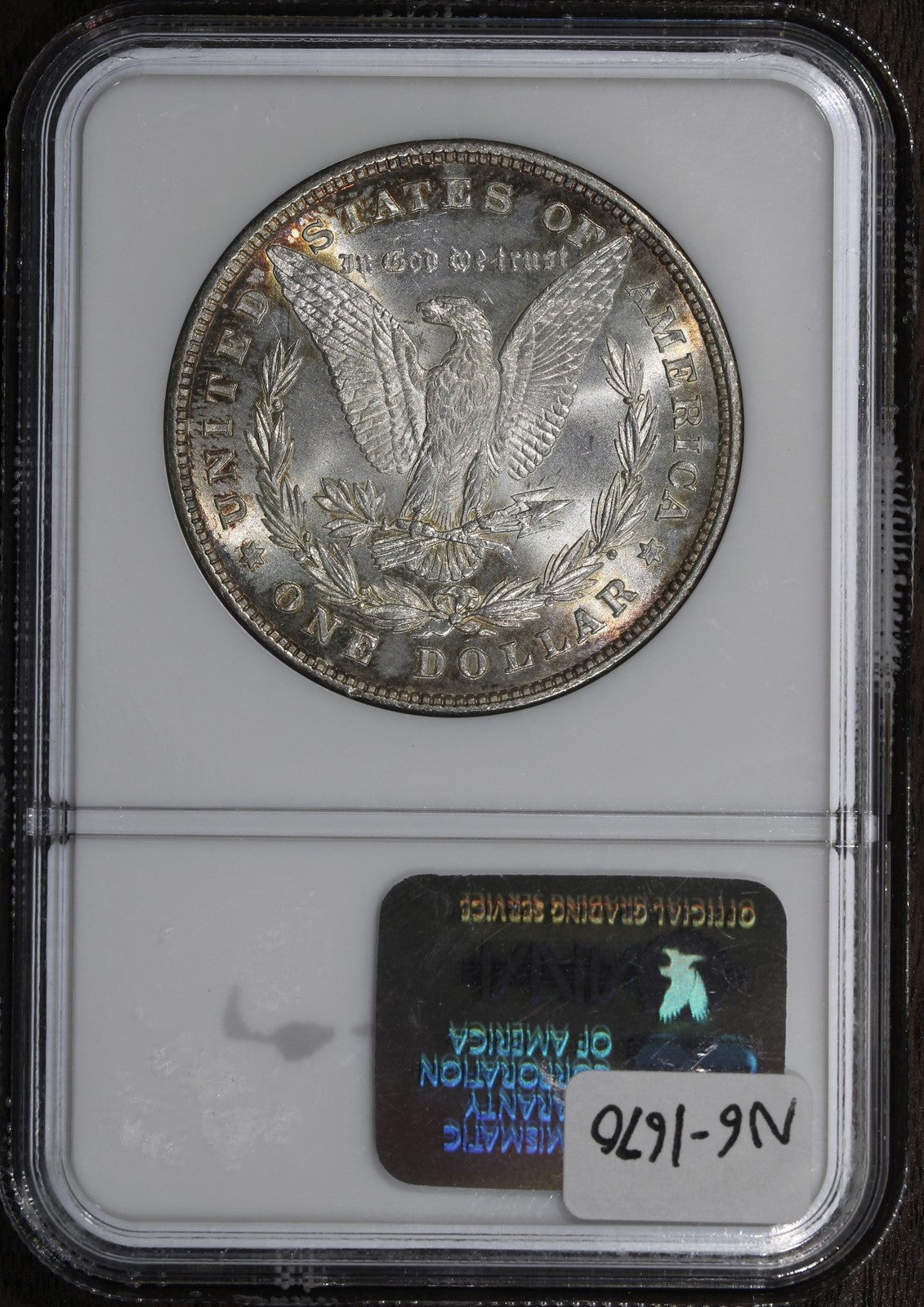 1878 (MS63 CAC) Morgan Silver Dollar $1 NGC - 8 Tailfeathers 8TF