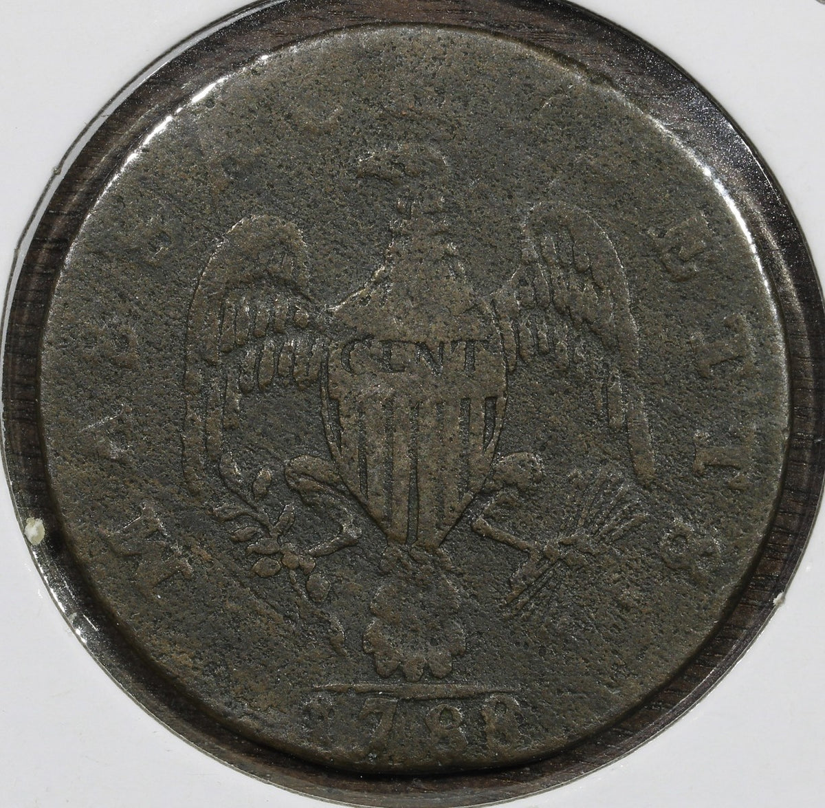 1788 Massachusetts Cent 1C Colonial - VF Very Fine