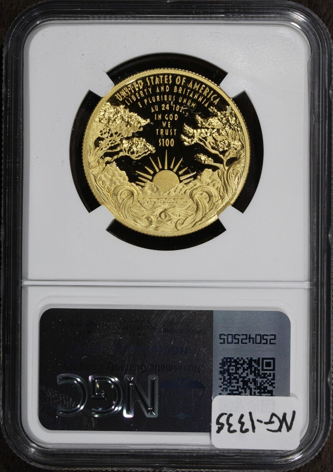 2024-W (PF70) 1 oz $100 Proof Gold Liberty & Britannia NGC - First Releases - US