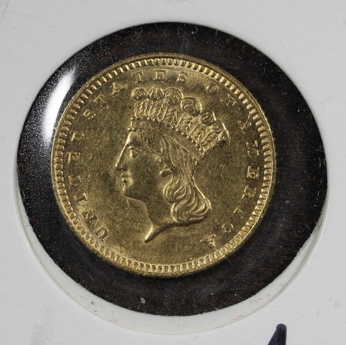 1874 Gold One Dollar Type 3 G$1 UNC