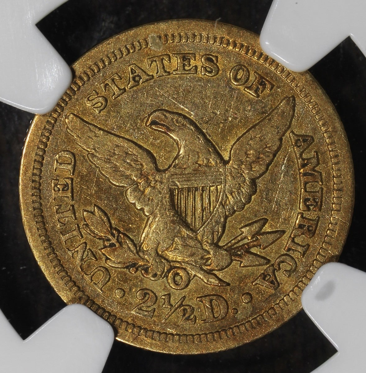 1852-O (XF45) Liberty Head Gold Quarter Eagle $2.50 NGC - New Orleans Gold!