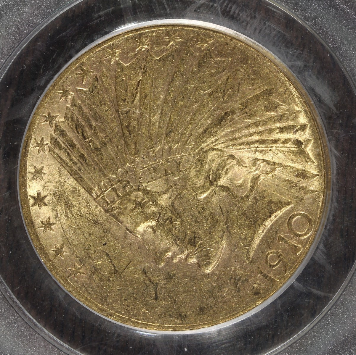 1910-S (MS60) Indian Gold Eagle $10 PCGS - Better Date