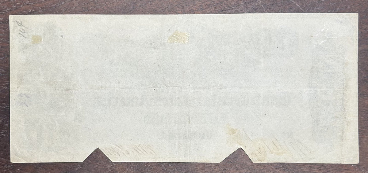 1861 $10 Confederate States of America Bank Note - 10 Dollars Cancelled
