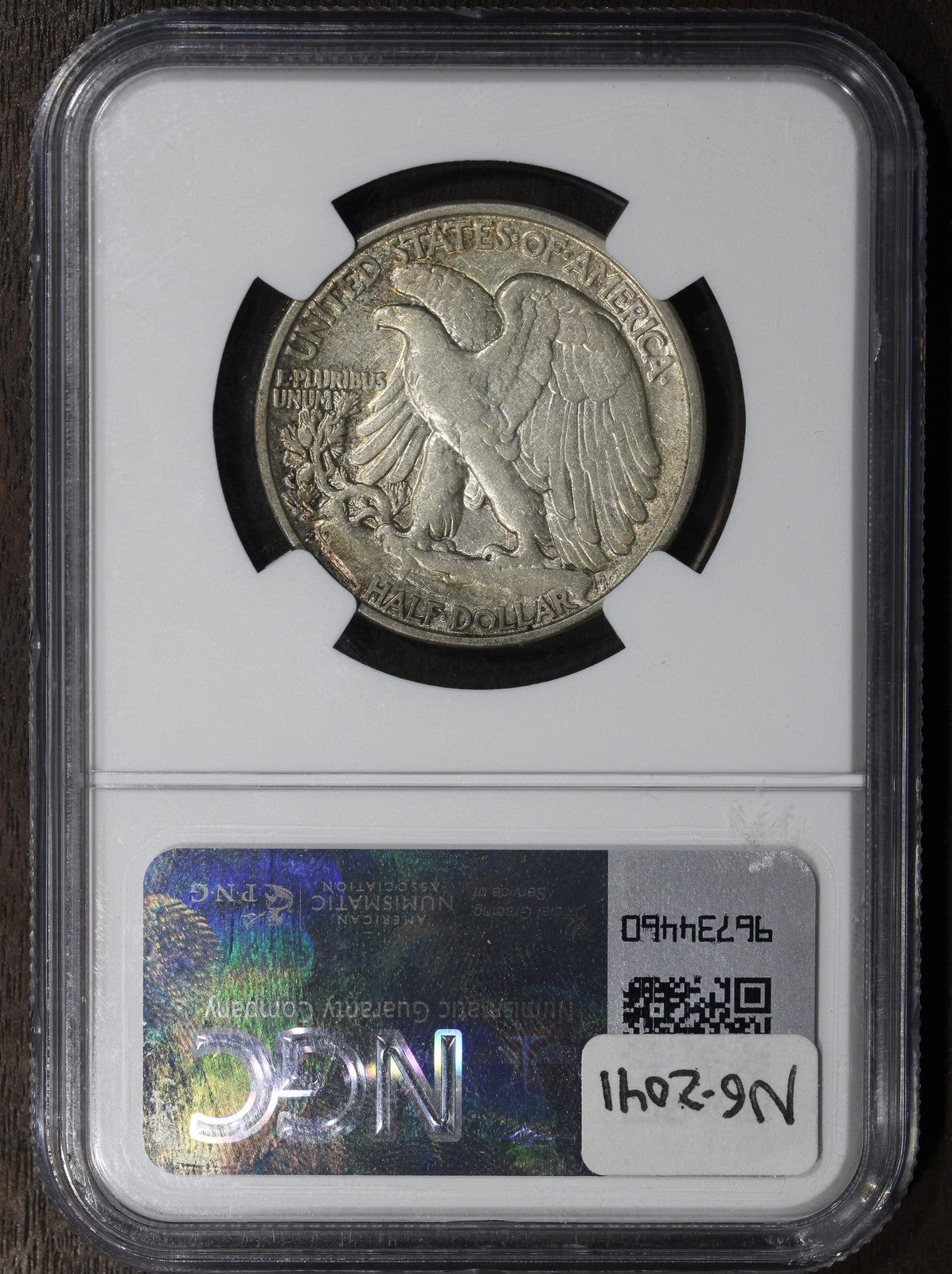1923-S (XF40) Walking Liberty Half Dollar 50C NGC - Rainbow Toned
