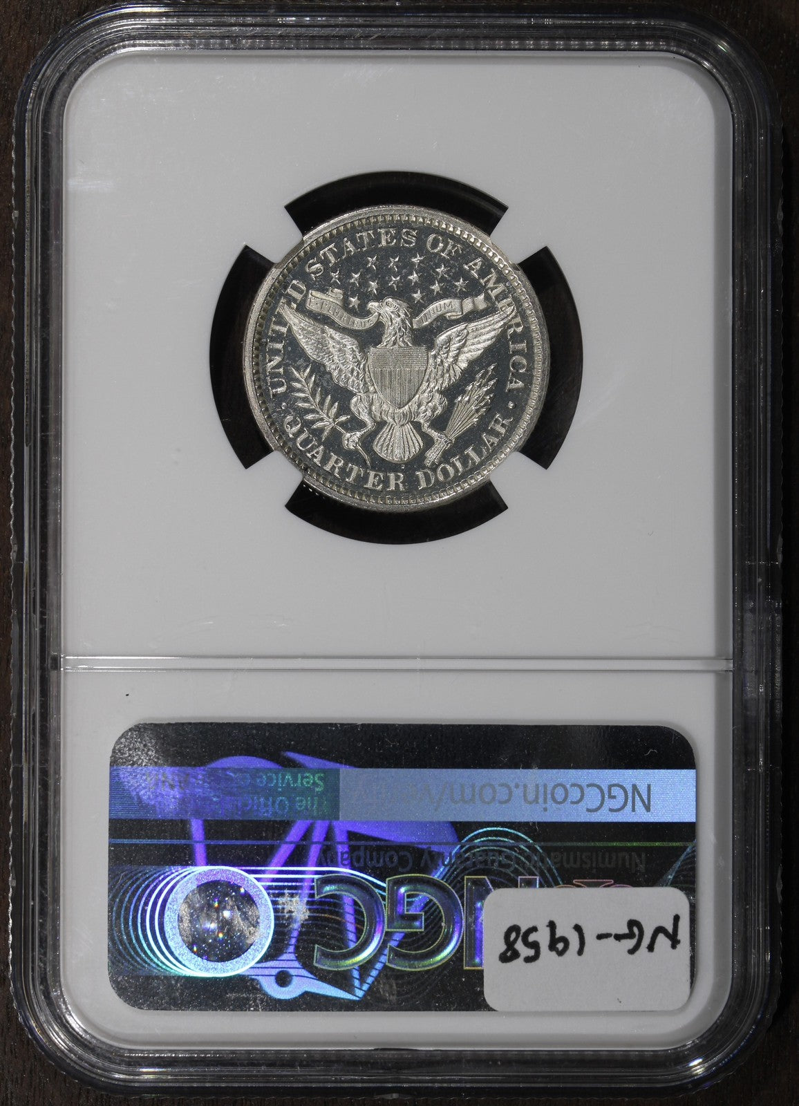 1893 (PF67 CAMEO) Proof Barber Quarter 25C NGC - Great Contrast